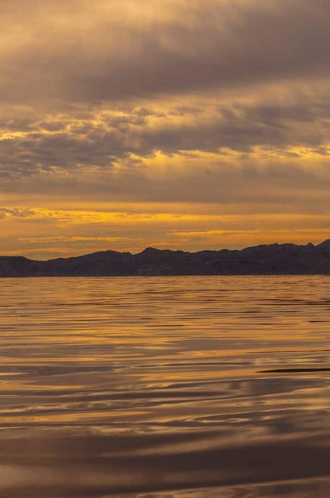 loreto bay vertical image sunrise