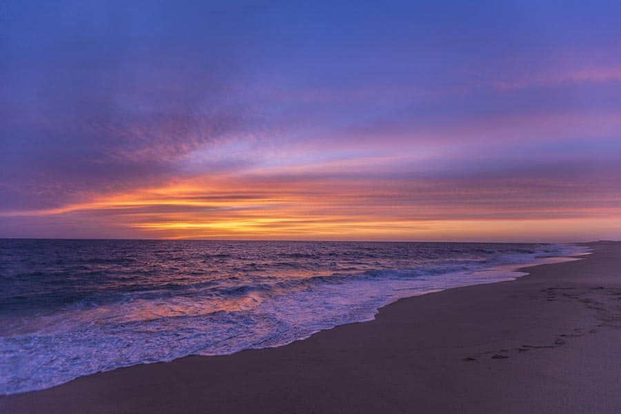 todos santos sunset on the beach