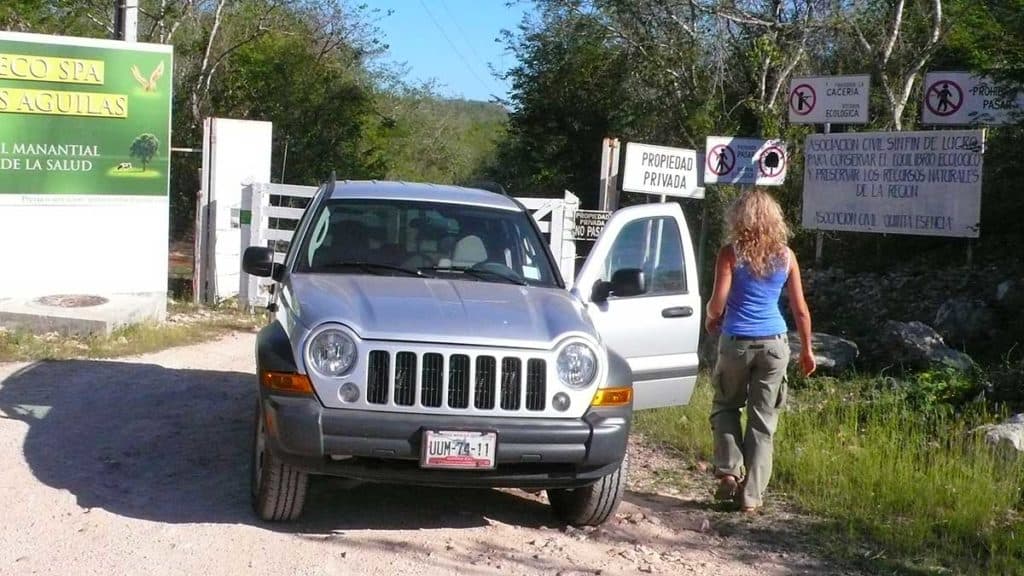 me driving in Mexico