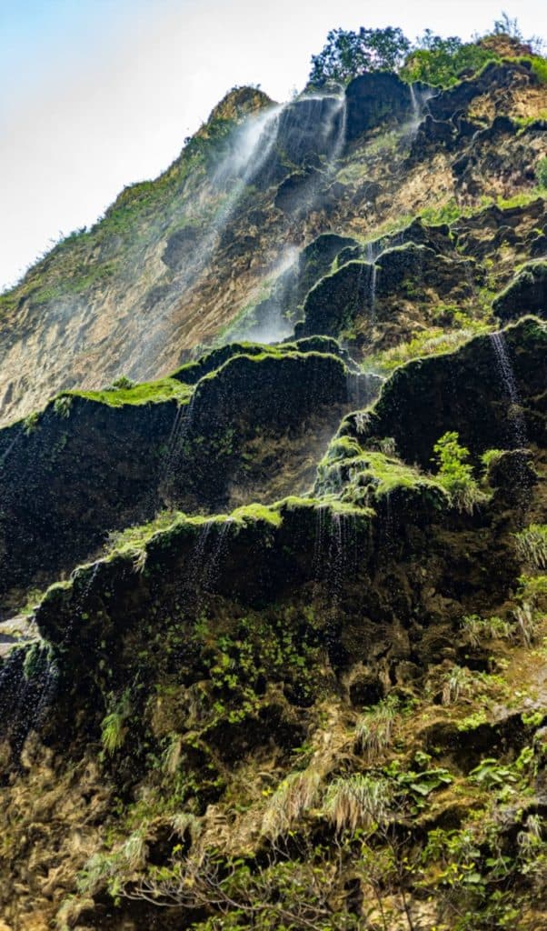 Falls from the wall of the Sumidero Canyon