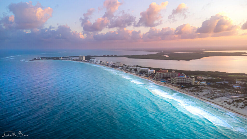 Cancun at sunset -The Best time to visit Cancun 