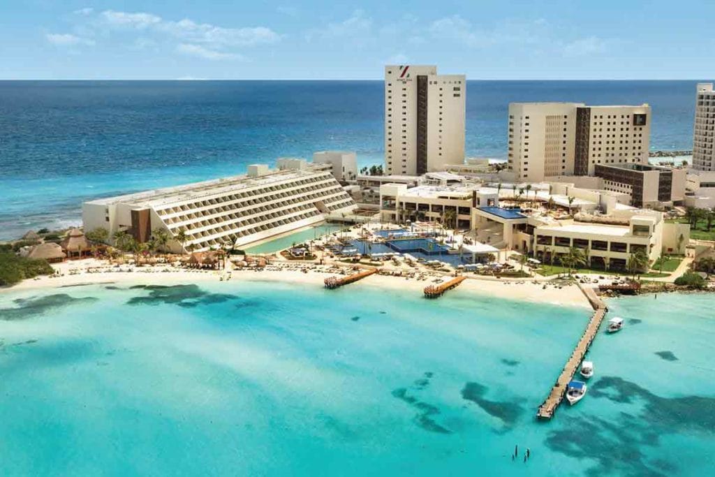 Hotel Ziva in Cancun Aerial View