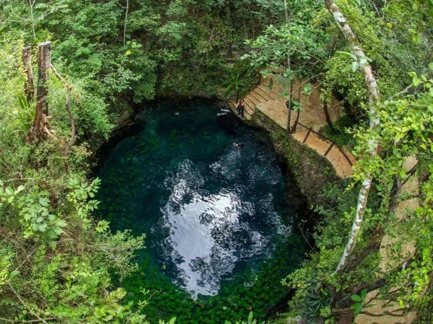 CENOTE ZAPOTE- AERIAL VIEW