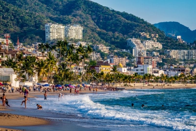 Puerto Vallarta crowded beach