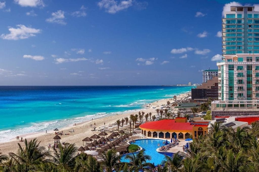 Cancun hotel beach