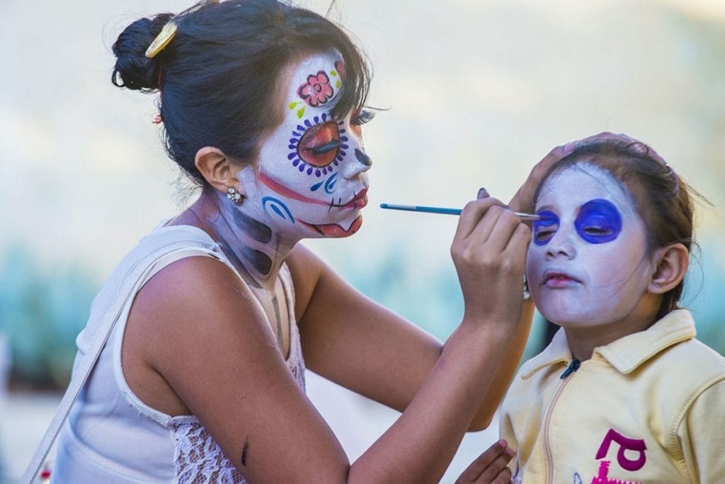 Oaxaca day of the dead face painting