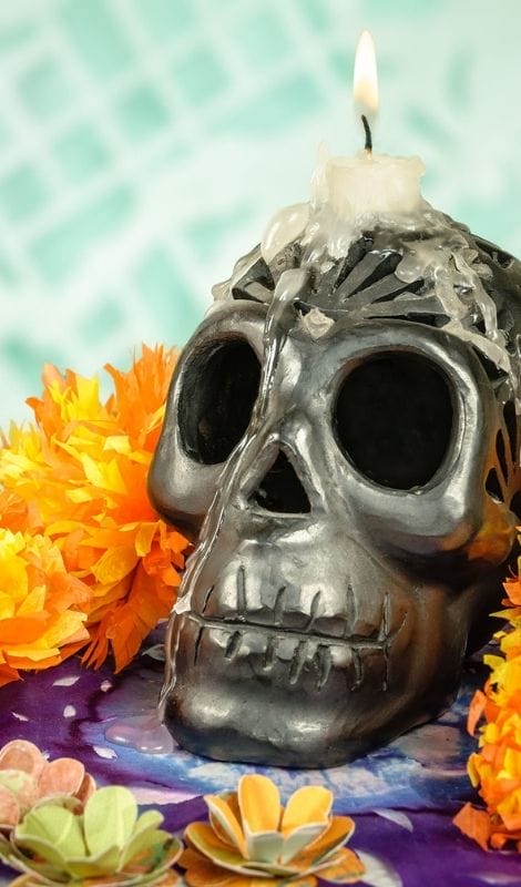 dia de muertos Oaxaca Skull