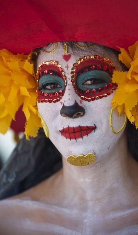 Dia de muertos painted face