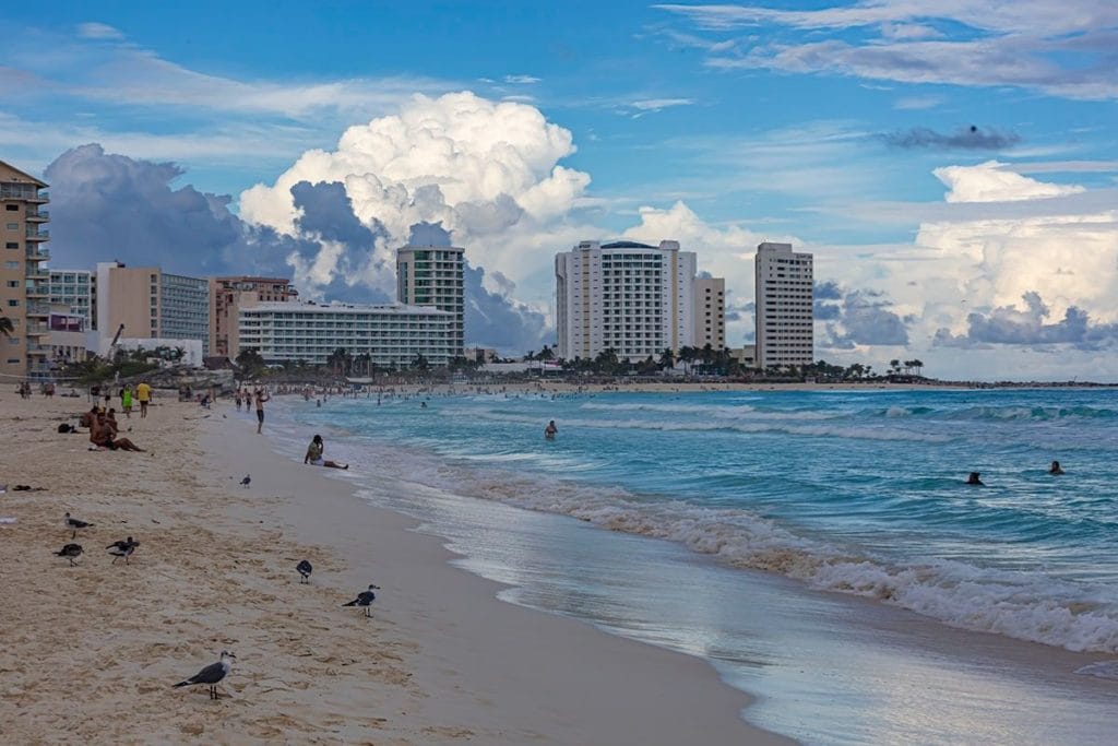 view from Playa Chack Mool