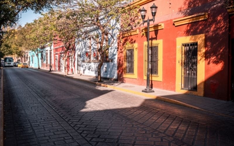 Oaxaca colorful homes