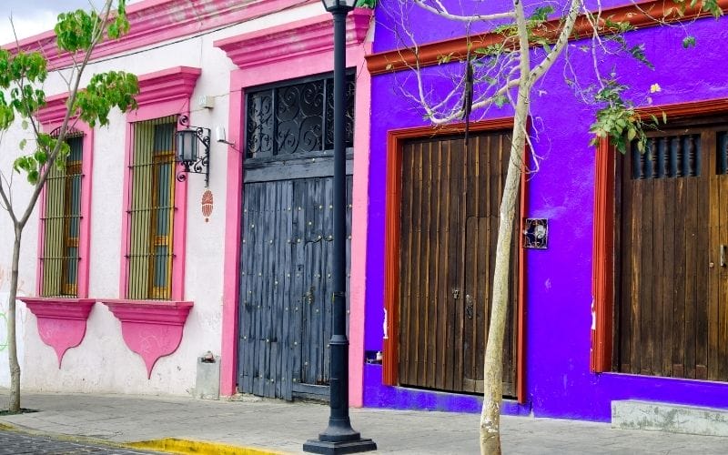 Oaaca Colorful doors and buildings