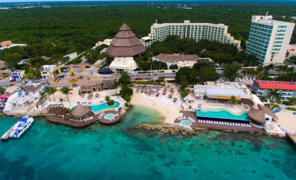 Grand Park Royal Cozumel aerial
