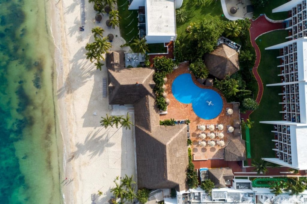 Melia cozumel aerial view