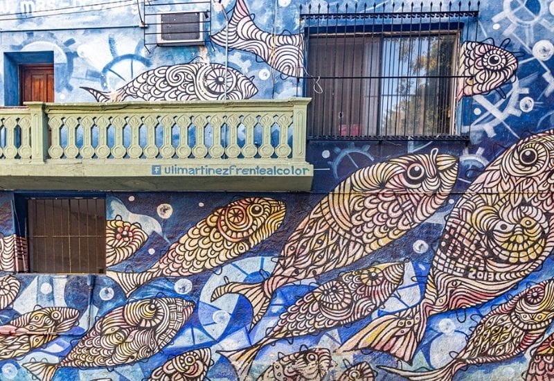 La PAz Mexico Mural in Old town 
