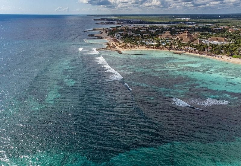 Akumal beach overview