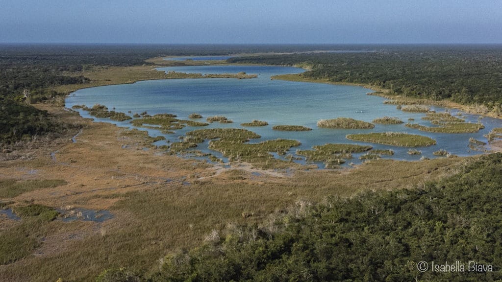 Siijil noh ha lagoons aerial view