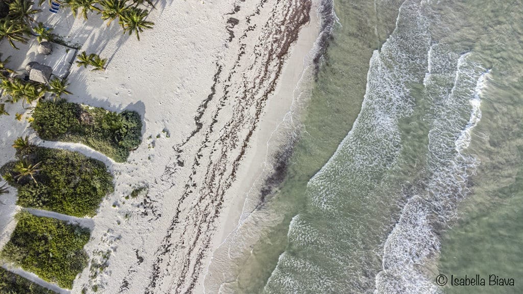 El cuyo beach - aerial view