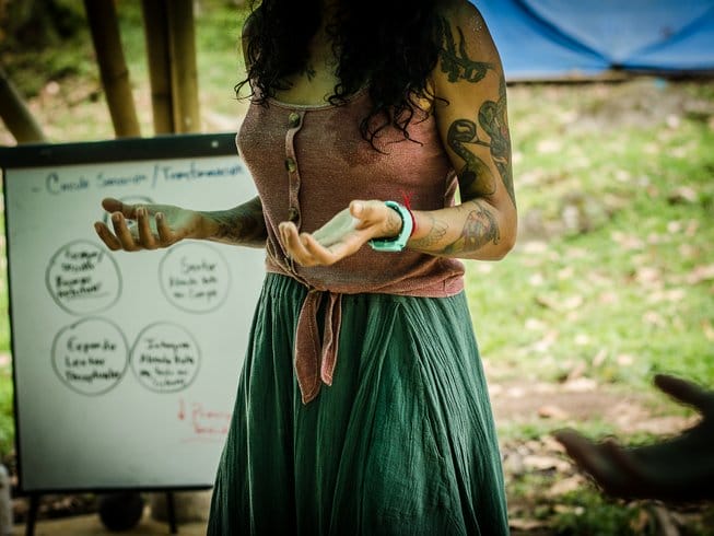 girl teaching