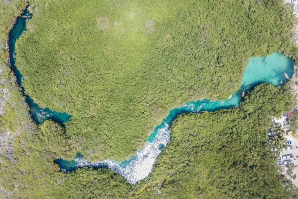Casa Cenote aerial view