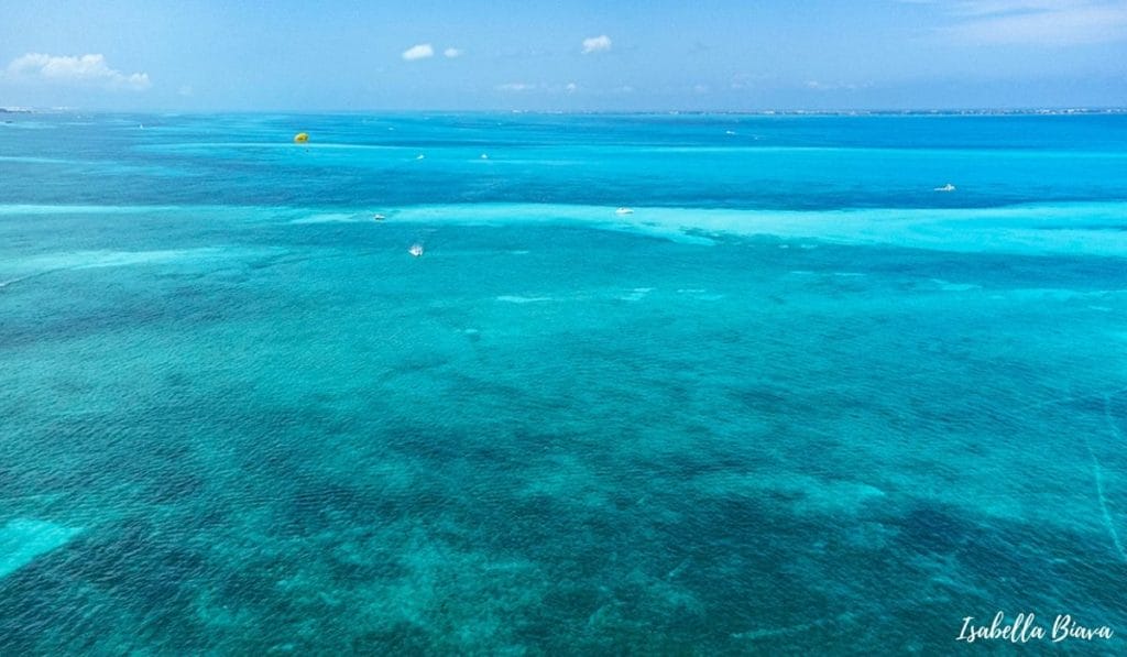 Cancun blue sea
