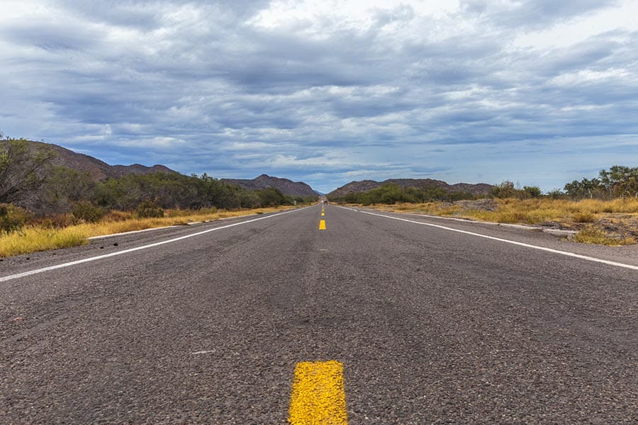 On the road loreto mexico