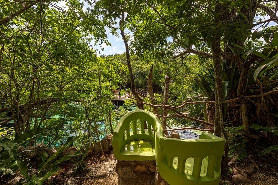 Cenote Azul lover's seat