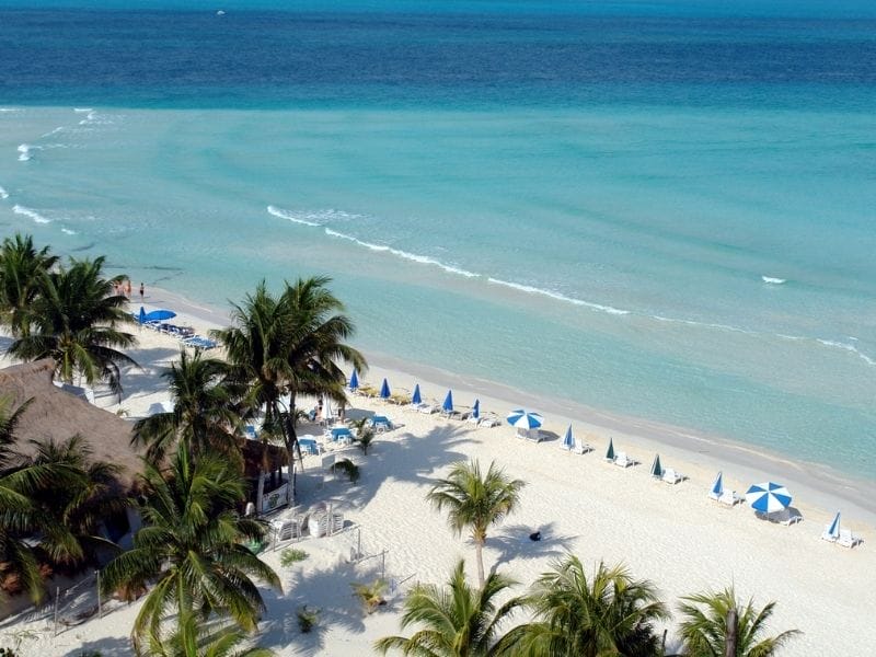 Isla Mujeres aerial view