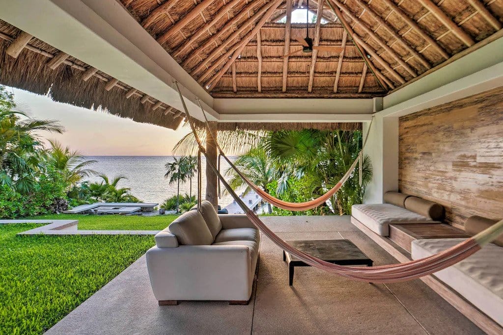 luxury home in cozumel, verandah