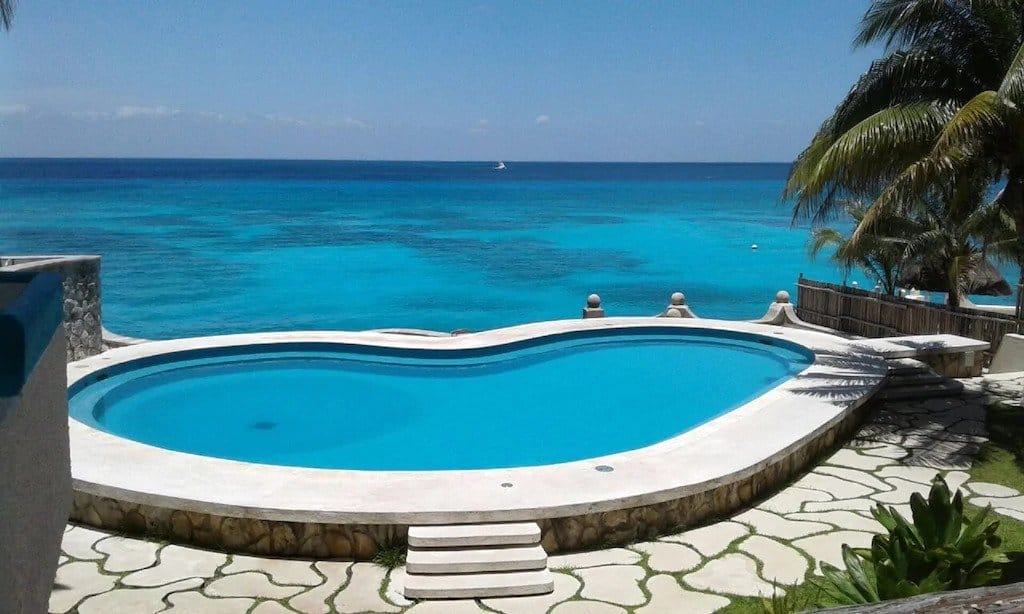 Pool cozumel condo apartment ocean front
