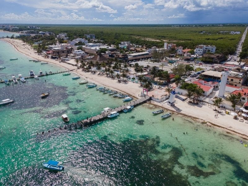 Puerto Morelos Aerial View