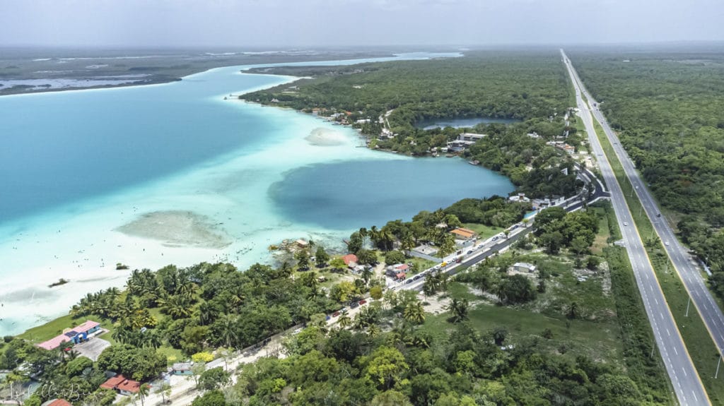 Bacalar aerial view