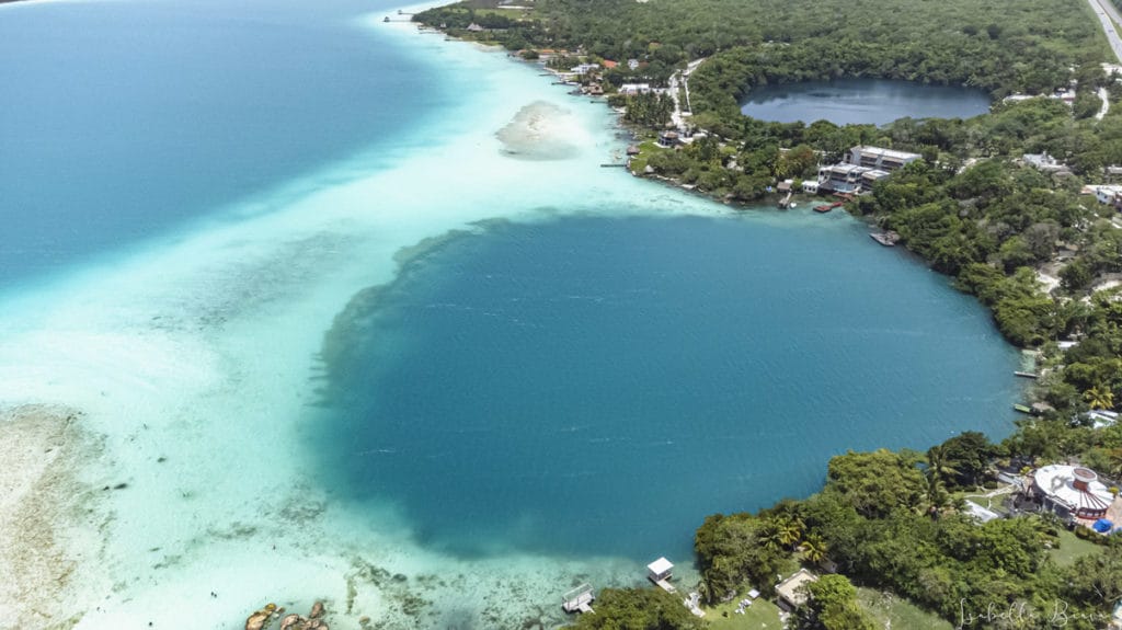 Bacalar Drone Cenote Cocalito 