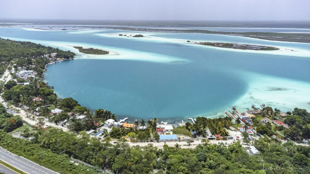 Bacalar Drone Cenote Esmeralda