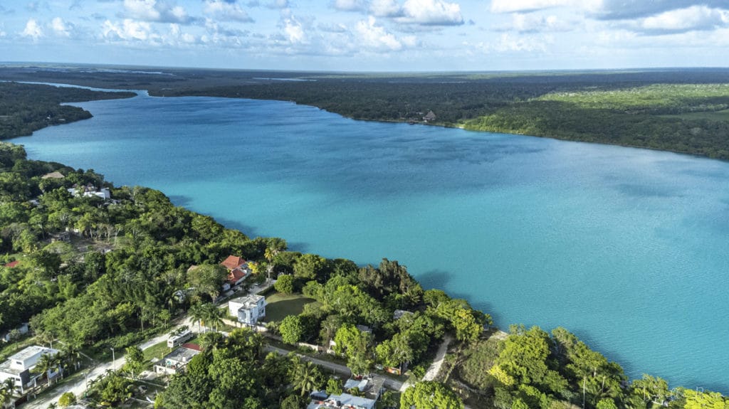 aerial view of Xulha lagoon