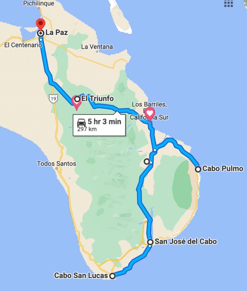 Cabo La Paz via Cabo Pulmo