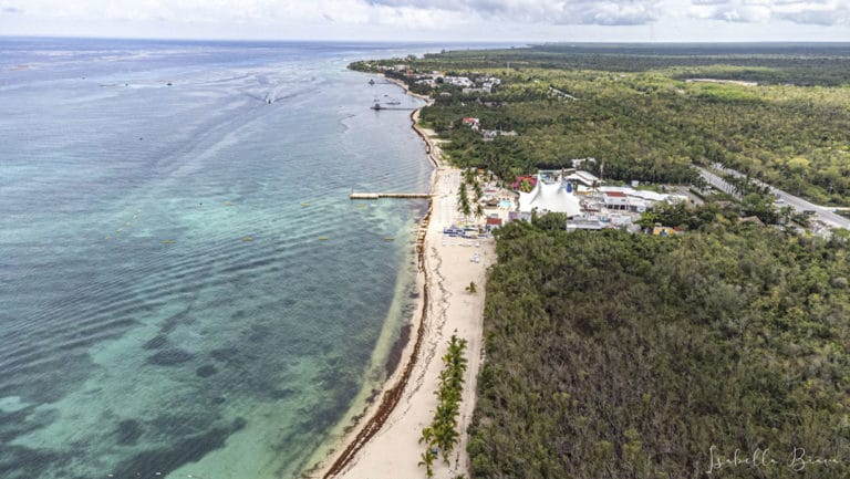 Cozumel drone beach club