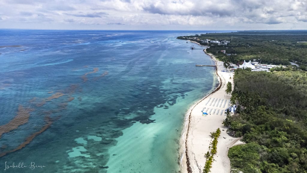 Cozumel aerial view