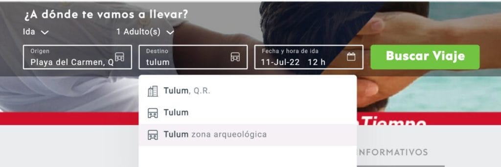 ADO booking site
