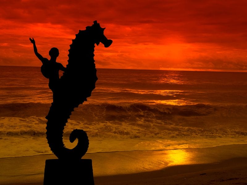 Malecon at night