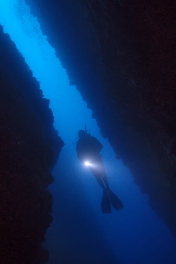 Cave diving Mexico 