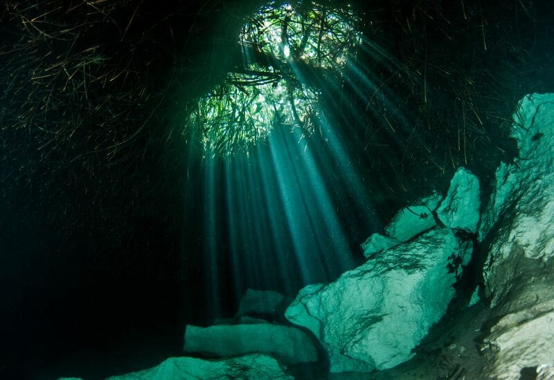 Cave diving Mexico