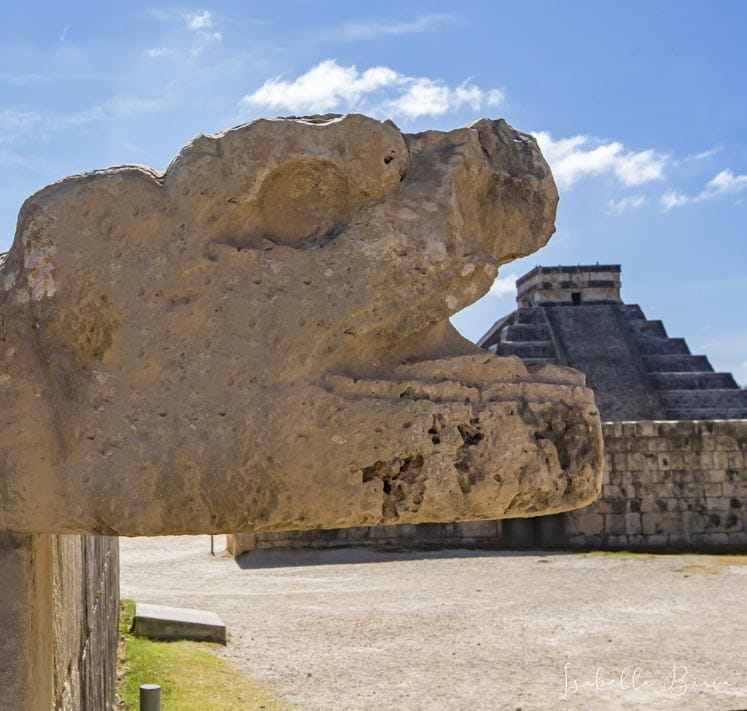 Chichen Itza serpent statue