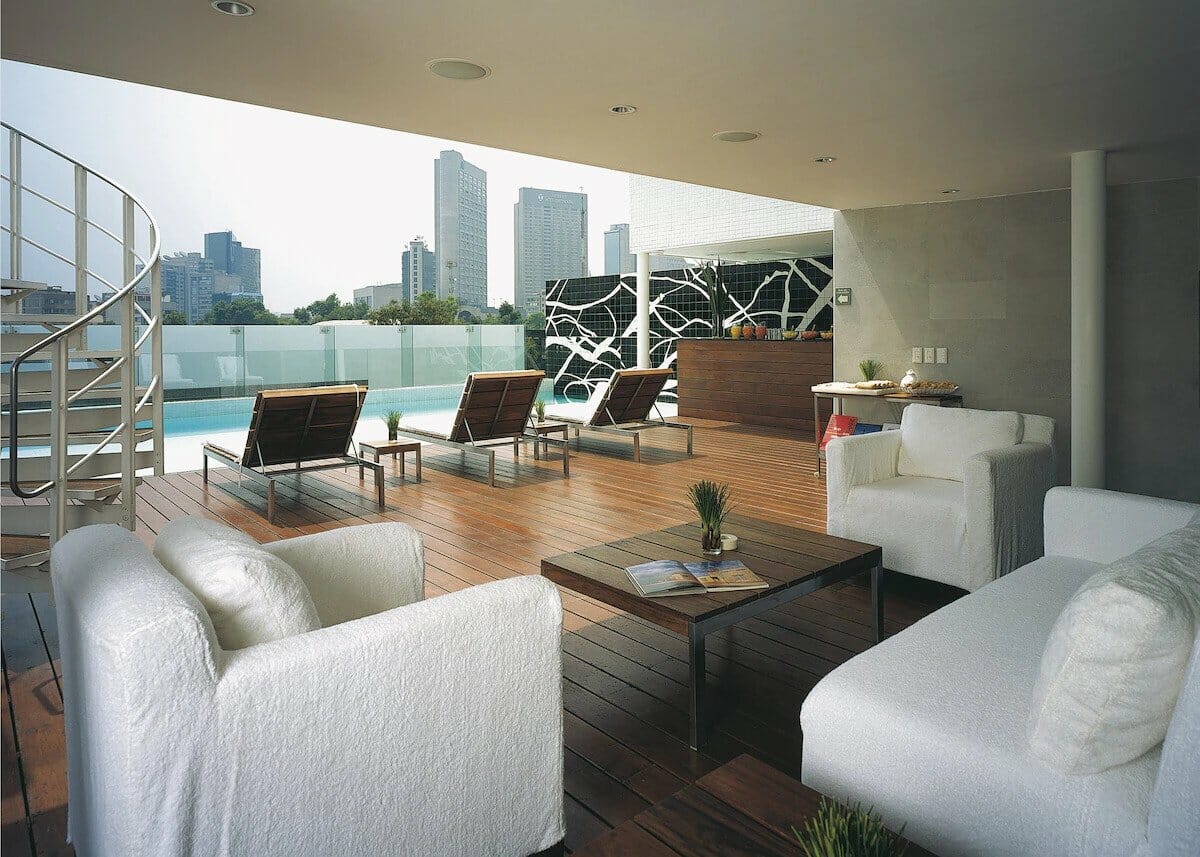 Hotel Habita Mexico City balcony