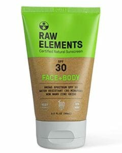 raw elements sunscreen
