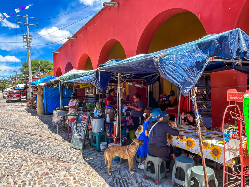 Atotonilco food stalls
