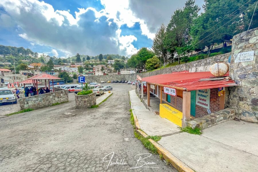 Bus station in Real del Monte