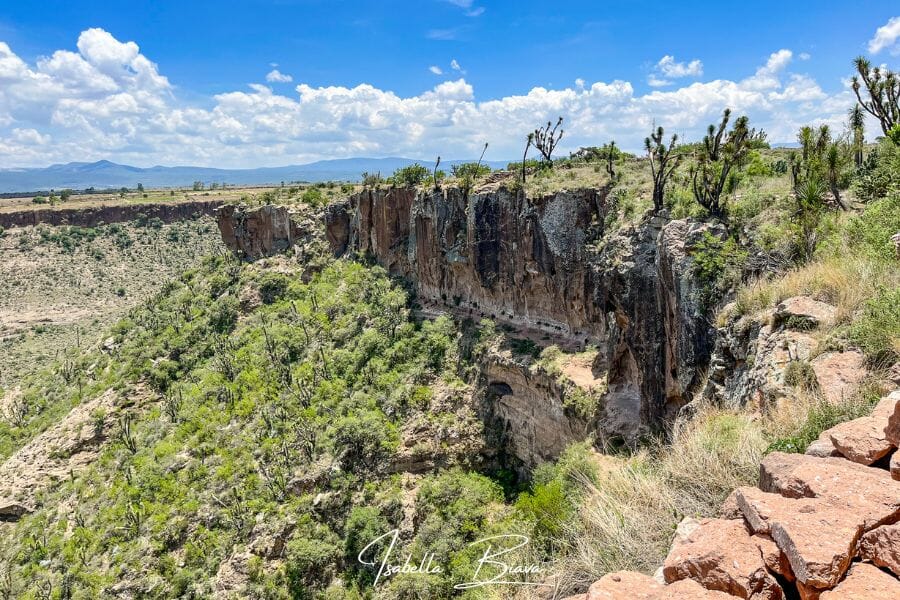 Pañhu archological site canyon
