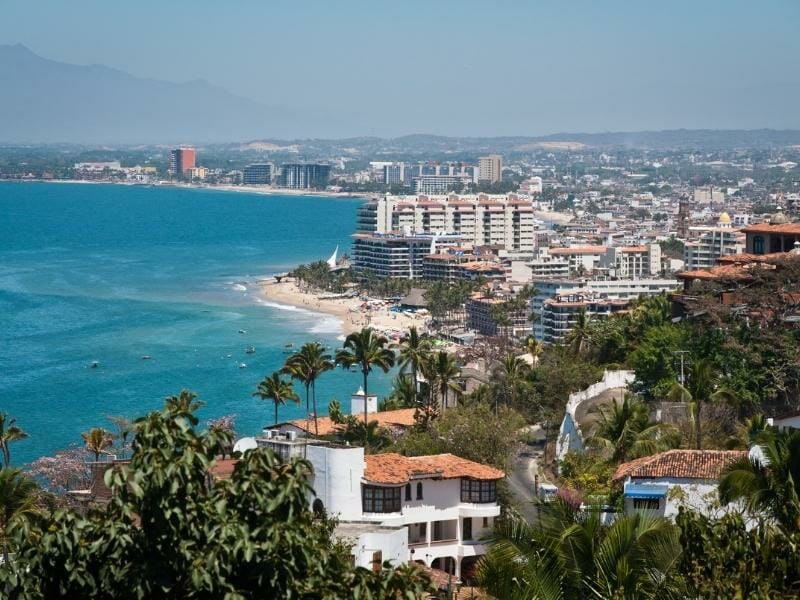 Puerto Vallarta Mexico aerial view