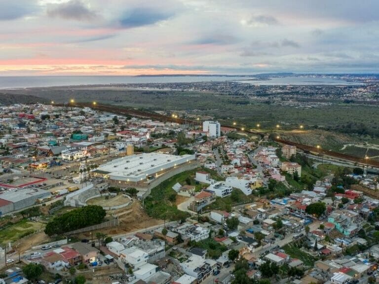 Tijuana Mexico aerial view