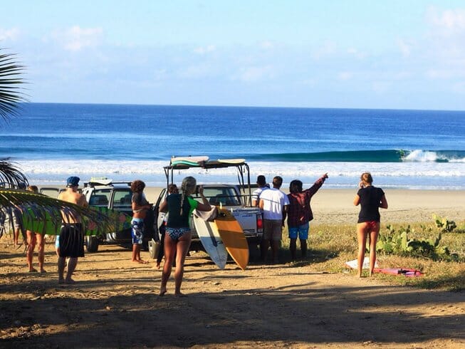 Oasis surf school beach